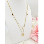 Naszyjnik podwójny serce 007