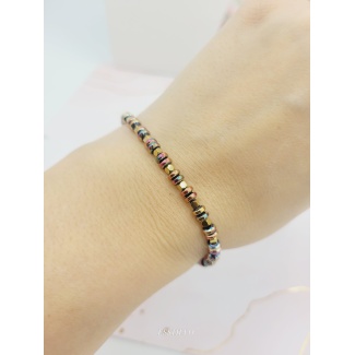 Bransoletka na gumce holo blueberry