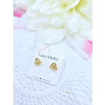 Kolczyki serca 14k